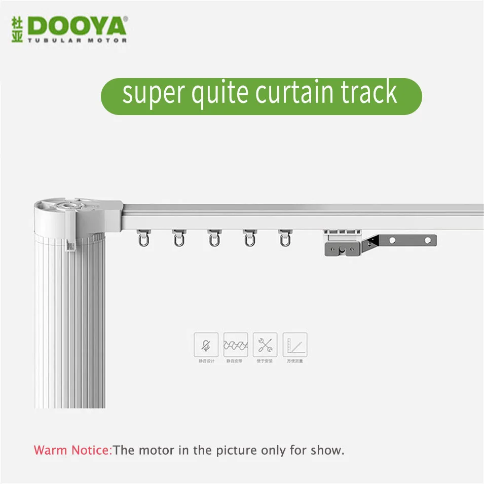 High Quality Customizable Super Quite Electric Curtain Track for Remote Control Electrical Curtain Motor