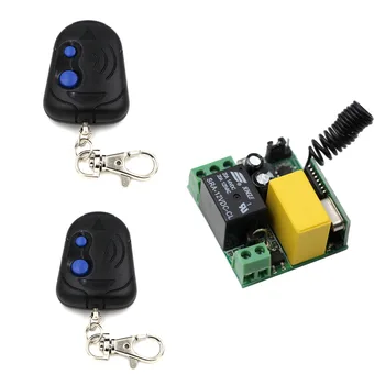 

New Arrival AC 220V 1CH Radio RF Wireless Remote Control Switch 1*Receiver & 2 *Transmitter (Mini Receiver PCB Size:32*35*17mm)
