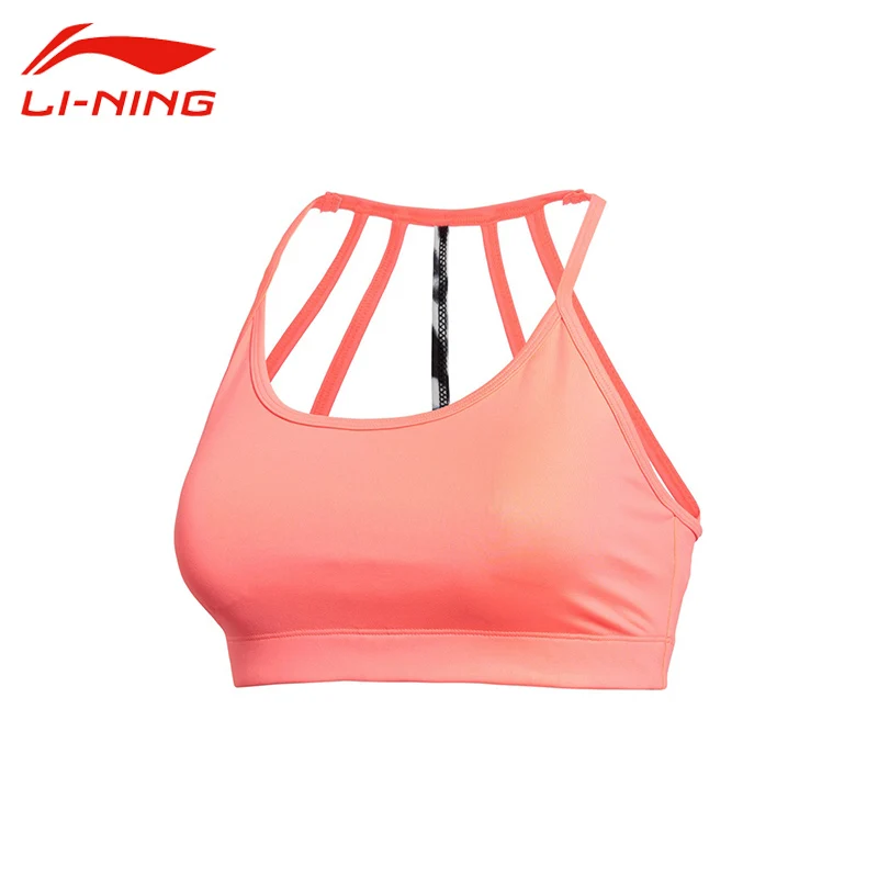 Li Ning Women s Summer Sexy Sports Bra Li Ning Pure Color Breathable Slim Fit Comfortable
