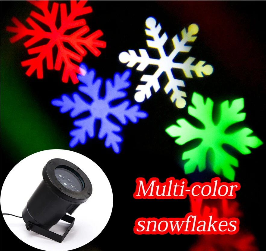 

Moving Snow Outdoor Garden Laser Projector Lamp Christmas Lamp LED Stage Light Snowflake Laser Light For New Year Party