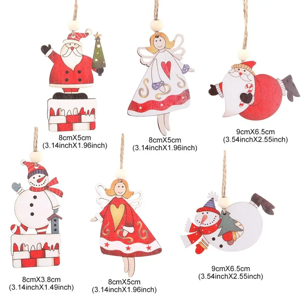 QIFU рождественские деревянные украшения для дома 2019 Navidad Noel декор рождественской