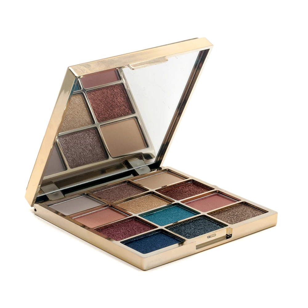 Sombra com Fluxo Caixa de Ouro Fevereiro Fosco Brilhante Paleta Glitter 12 7 Fevereiro 12 fosco brilhante paleta sombra, com