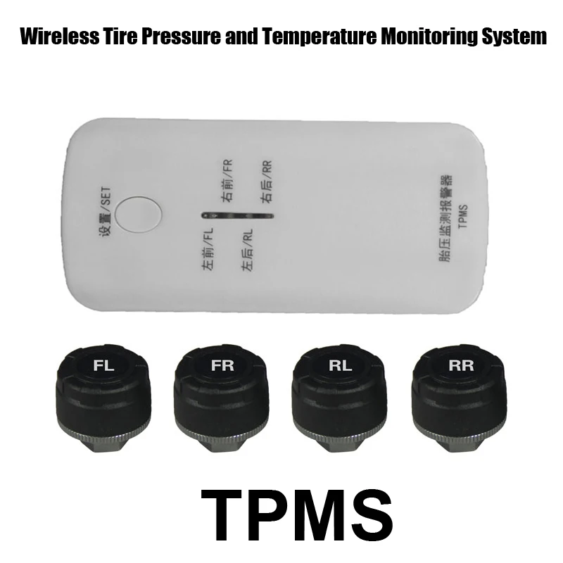 Беспроводная система контроля давления в шинах Bluetooth TPMS Поддержка iPhone Android с 4