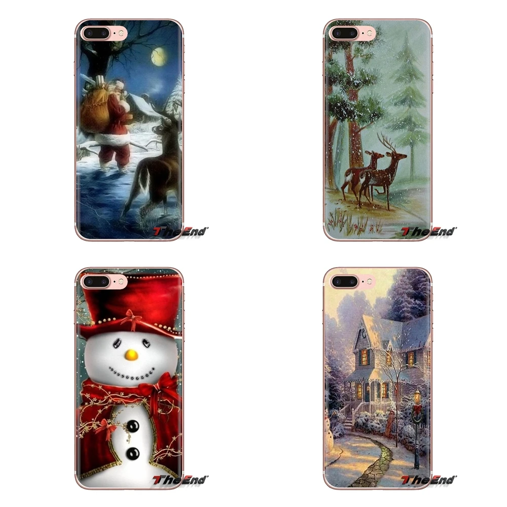 Для Huawei G7 G8 P7 P8 P9 P10 P20 P30 Lite Mini Pro P Smart Plus 2017 2018 2019 рождественские подарки Санта Клаус