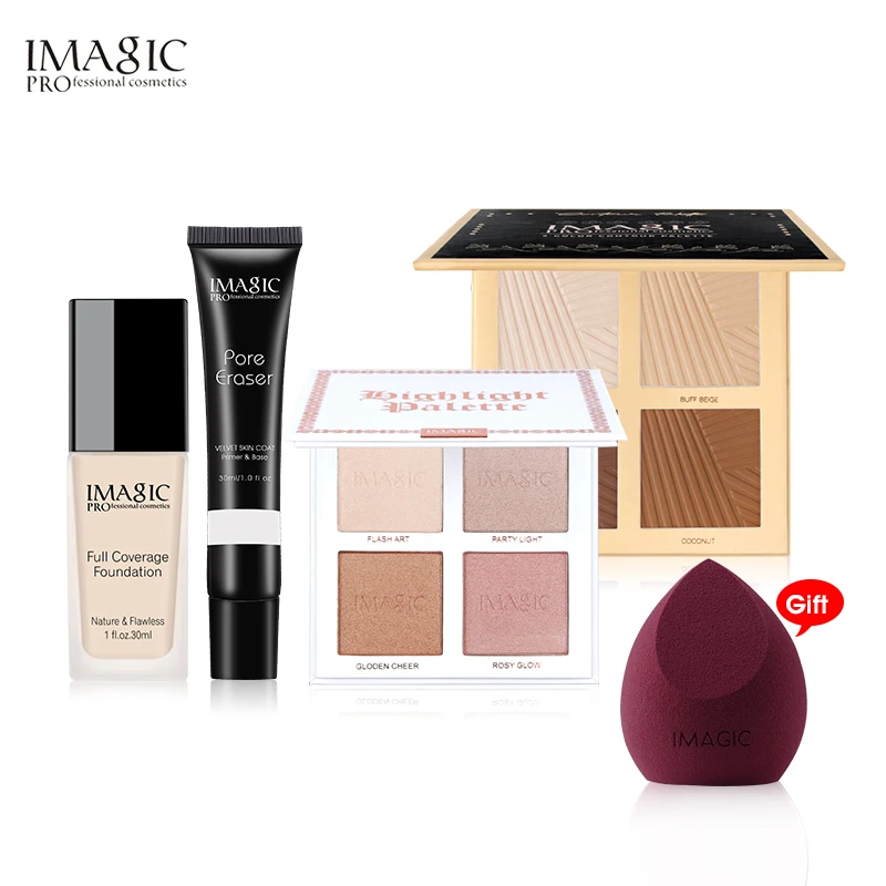 

IMAGIC Set Foundation Makeup Pre-milk Highlights Concealer Concealer Makeup Makeup Contour Cosmetic Makeup Set