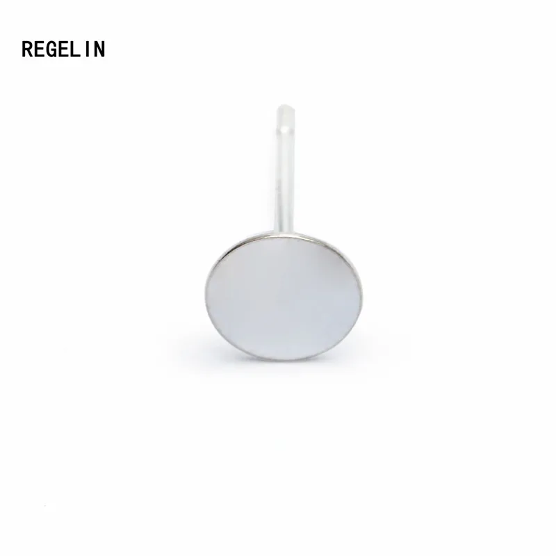 Модные серьги REGELIN из стерлингового серебра 925 пробы 10 шт. 3/4/5/6 мм круглая основа