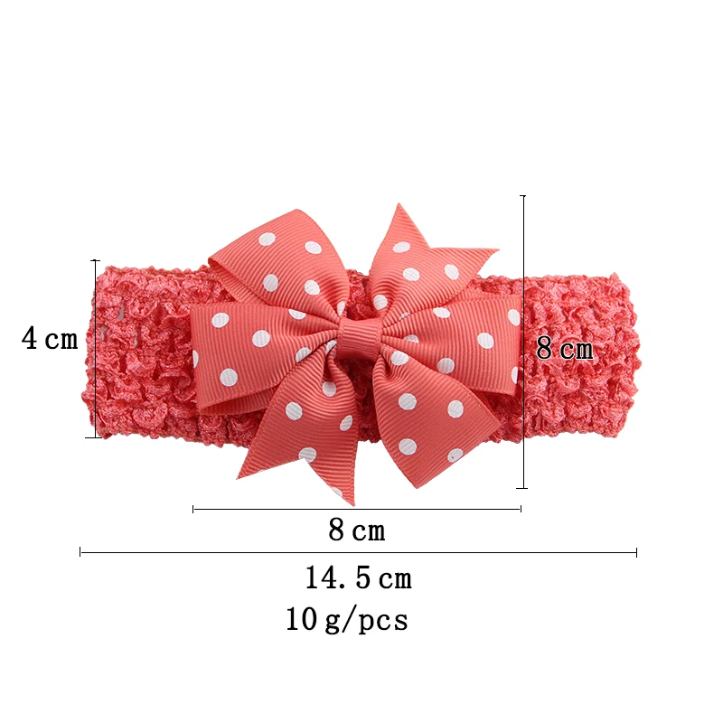 Baby Headbands Newly Design Little Girls Big Flower Elastic Lace Hair Accessories Handmade Flowers Headband (3)