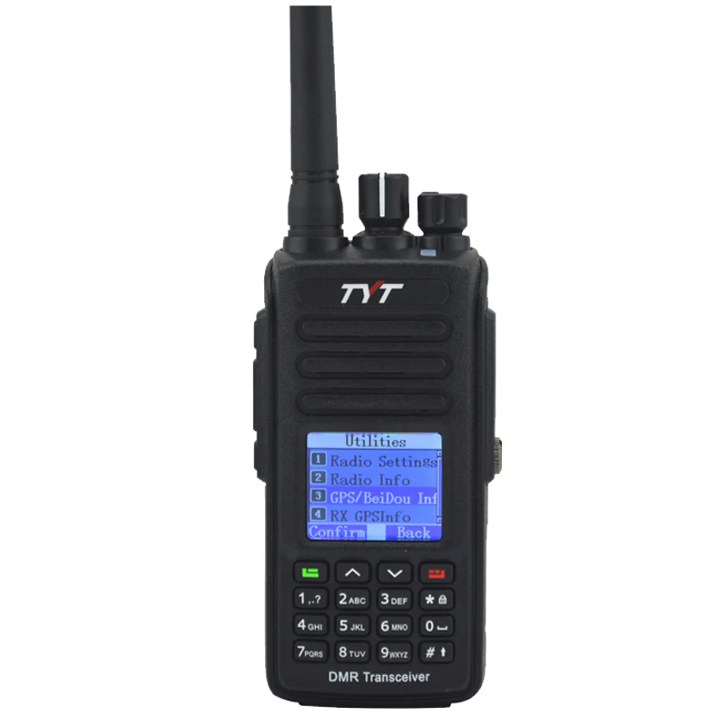 TYT Walkie Talkie MD 390 UHF + GPS DMR IP67 водонепроницаемый двухсторонний радио с микрофоном