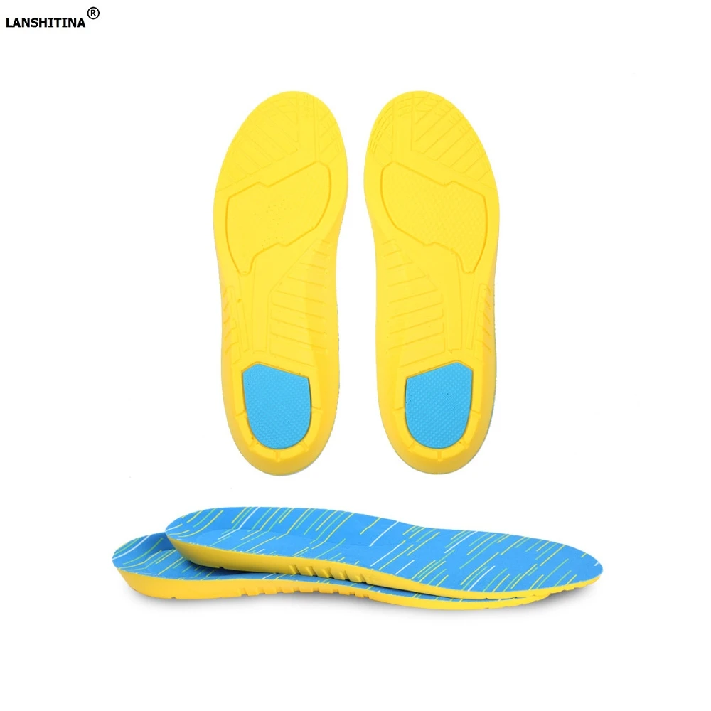 

2019 Sports Scholls Insole PU Gel Foam Breathable Insole Shock Absorption Sweat-absorbent Deodorant Foot Pad Elastic Shoe Insert