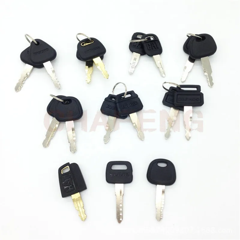 

2Pcs Excavator Backhoe Dozer Heavy Equipment Keys Tools Part Accessories