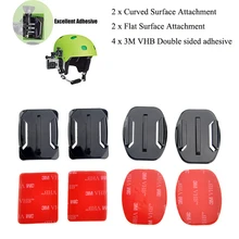 Flat Curved 3M Adhesive Mount Go pro Accessories Set for Gopro Hero 4 3+ 3 Xiaomi Yi Action Camera SJCAM SJ4000 SJ5000 sticker