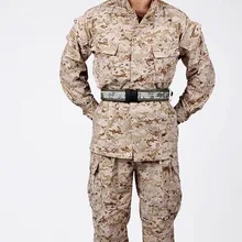 Военная форма для мужчин в армейском стиле США, полевая тренировочная форма, камуфляжная цифровая военная форма для пустыни, куртка и штаны