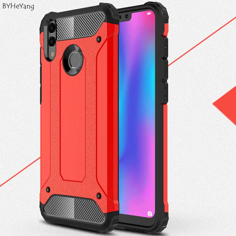 

BYHeYang For Huawei Honor 8C Case 6.26 inch Slim Matte PC Hard Back Cover On for Huawei Honor 8C 8 c armor cases 360 Protection