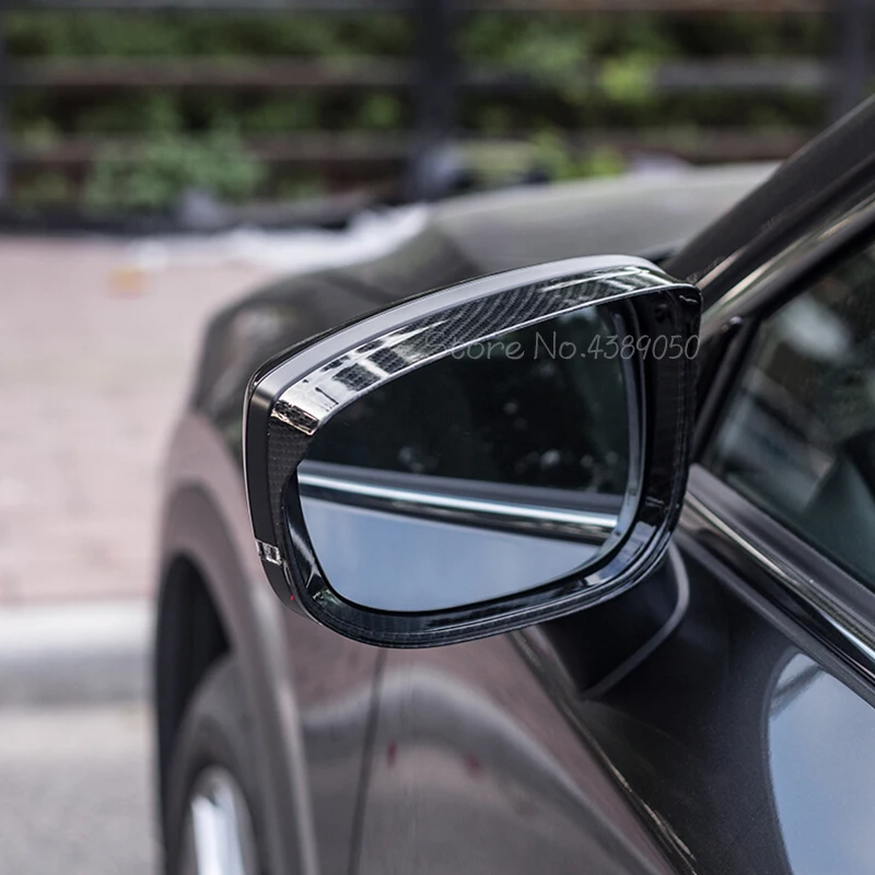 

ABS Carbon fibre For Mazda CX-5 Cx5 2017-2020 accessories Car rearview mirror block rain eyebrow Cover Trim car styling 2pcs