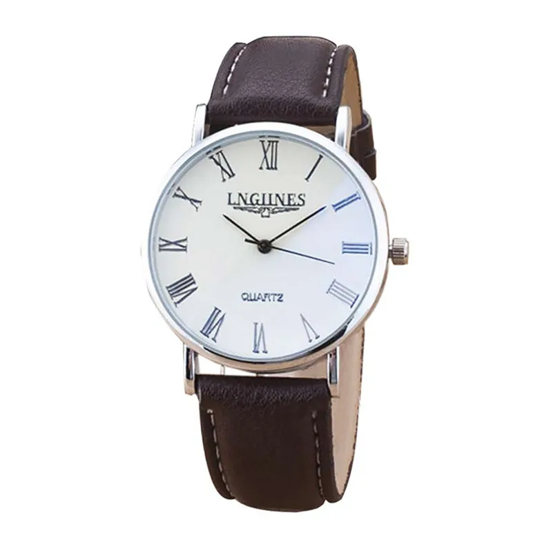 2 шт. модные парные Часы повседневные глянцевые стеклянные кожаный ремень наручные Комплект часов содержит коробка любовника часы подарки reloj mujer/C