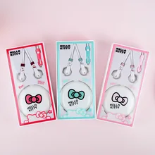 12 шт. Высокое качество мультфильм бантом наушники гарнитура для мобильного телефона MP3/MP4/компьютер для iPhone Samsung Xiaomi гарнитура