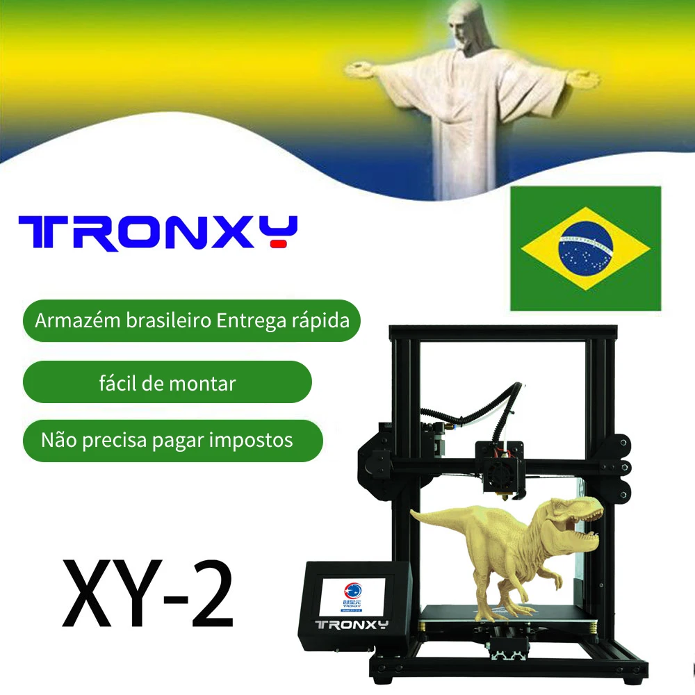 Tronxy 3d принтер XY-2 легко собрать высокая точность для DIY начинающих