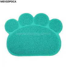 MEVSDPOCA PVC Cat Foot pad car Contained Supplies dog Placemat Pet Supplies
