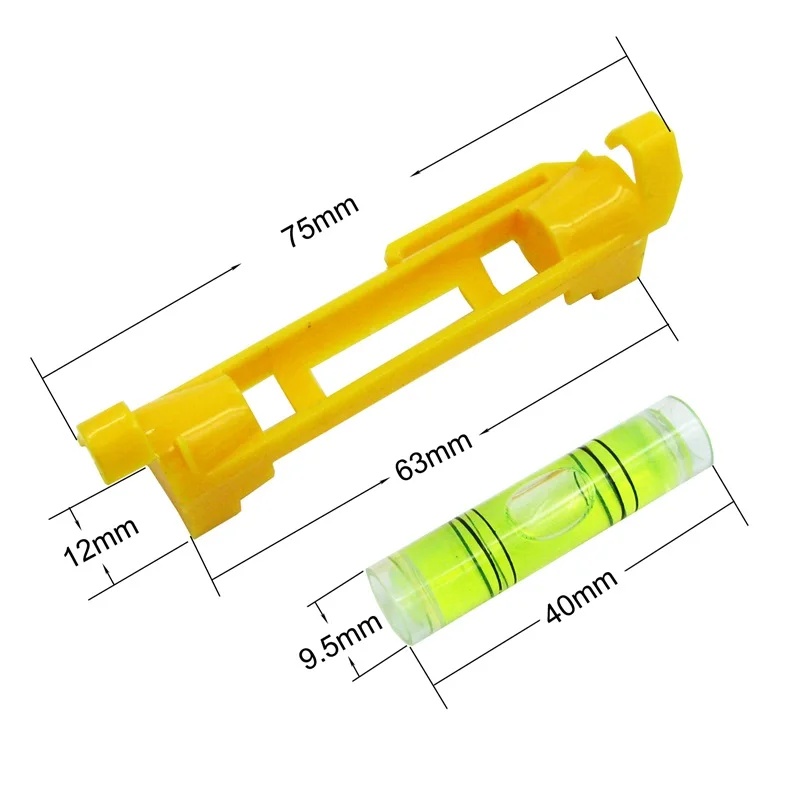 QASE мини веревка пузырьковый уровень подвесная линия уровень пузырьковая струна дух выравниватель флакон красный желтый синий цвета 1 шт