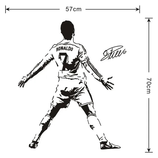 Cristiano Ronaldo, Vinyl Wall Sticker, Soccer Athlete: Hãy xem hình ảnh đầy chất lượng của Cristiano Ronaldo khi anh trở thành hình mẫu Vinyl Wall Sticker. Bạn sẽ được thấy một cầu thủ quyết tâm trên sân cỏ, cống hiến hết mình cho niềm đam mê bóng đá.