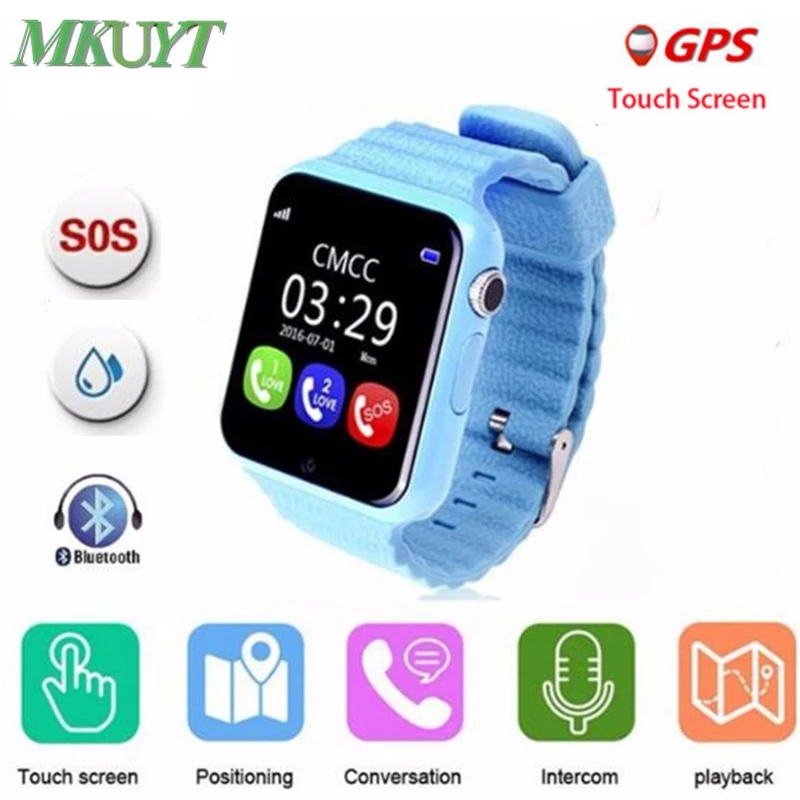 

GPS smart watch kids watch V7k with camera SOS Call Location DevicerTracker for Kid Safe Anti-Lost Monitor PK Q80 Q90 Q528 Q730