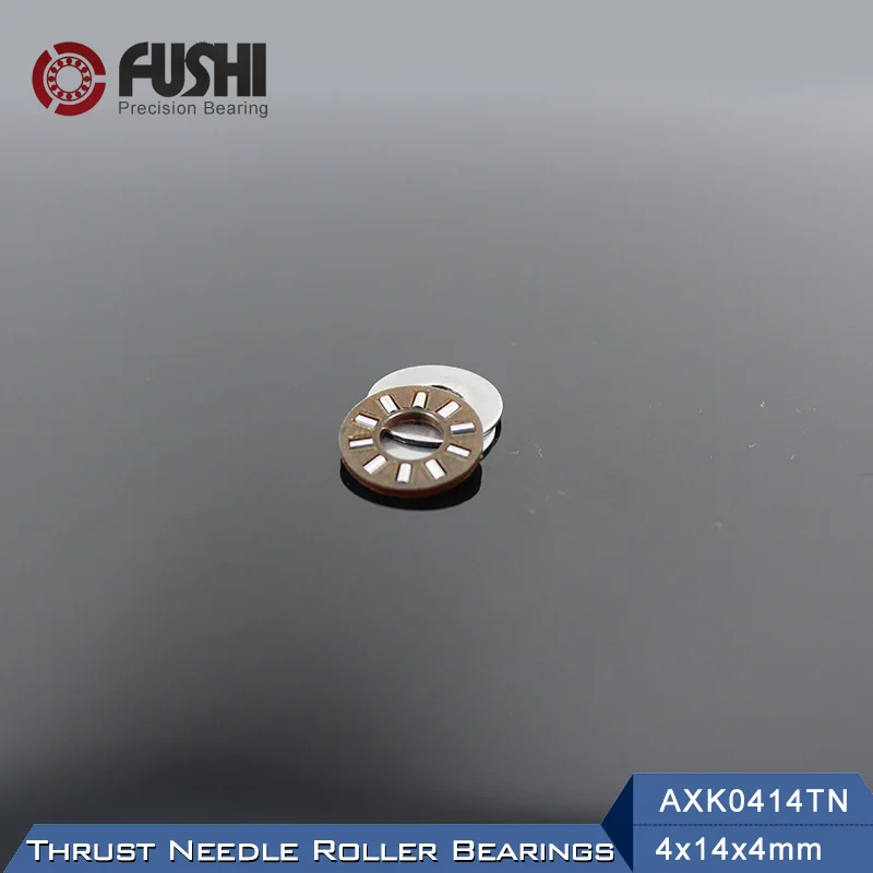 AXK0414TN+ 2AS Упорный игольчатый роликовый подшипник с двумя шайбами AS0414 4*14*4 мм(10 шт.) AXK0414 889014 NTB0414 подшипники