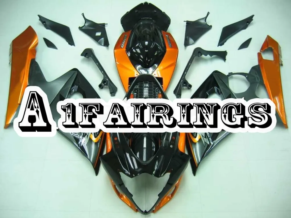 Черно оранжевая флейта для Suzuki GSXR1000 K5 2005 2006 Φ 05 06 крышка кузова мотоцикла из АБС