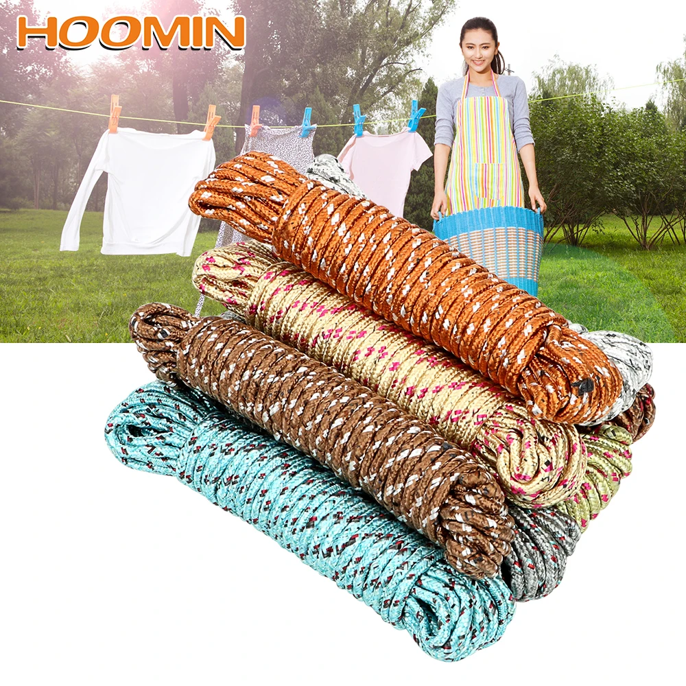 Веревка для белья HOOMIN 10 м нейлоновая веревка стирки одежды многофункциональные