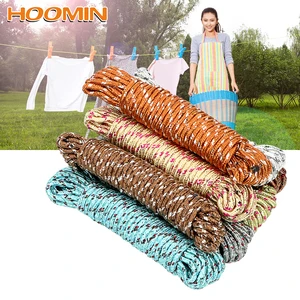 HOOMIN бельевая линия для белья, сухие нейлоновые веревочные вешалки, веревочки для одежды, разные цвета, 10 м, многофункциональные аксессуары для стирки одежды - изображение