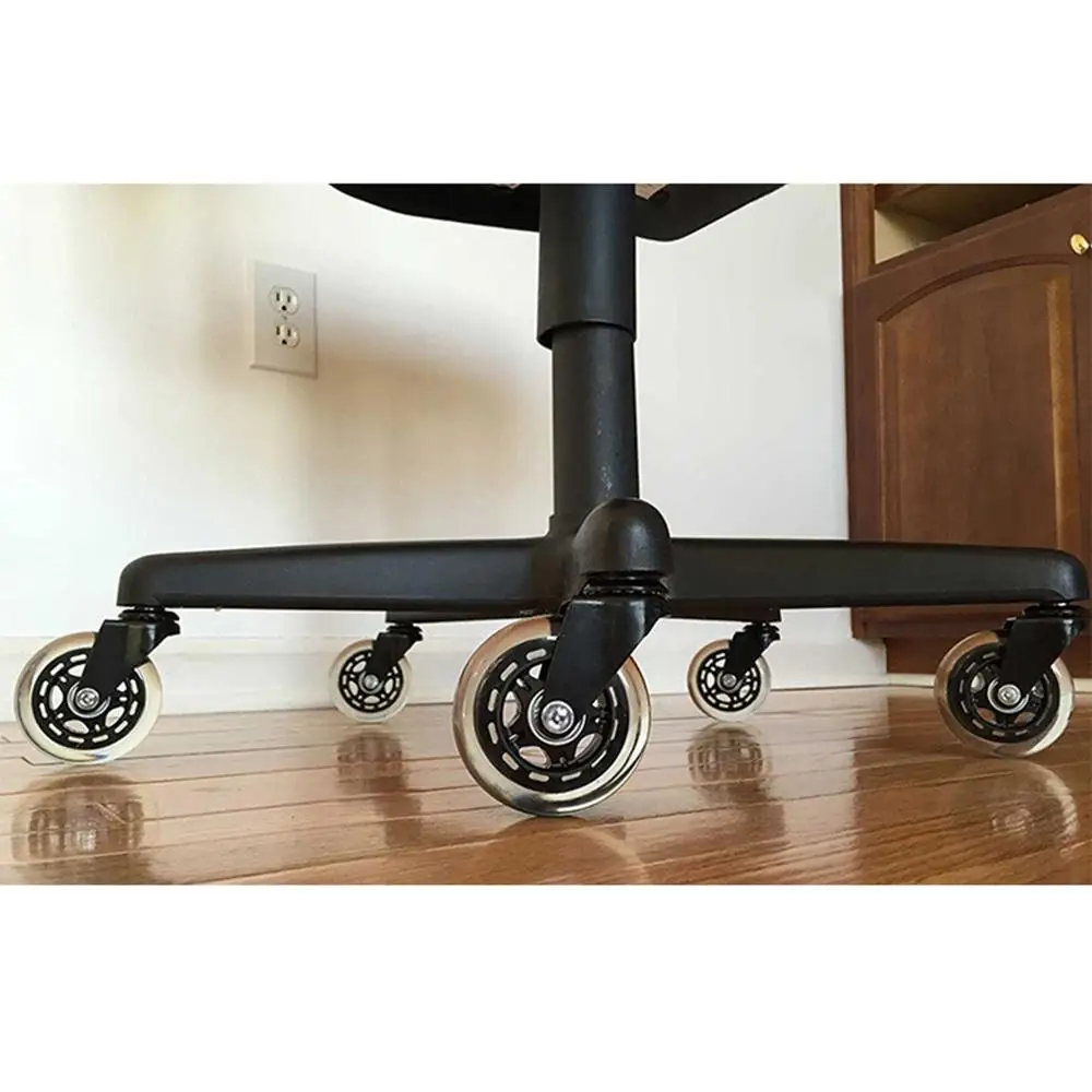 Office Chair Caster Wheels 2.5 inch Swivel Plate PU Caster Wheels Replacement Part for Furniture Home Hardware with Lock Brake Office Chair Caster Wheels 2.5 inch Swivel Plate PU Caster Wheels Replacement Part for Furniture Home Hardware with Lock Brake