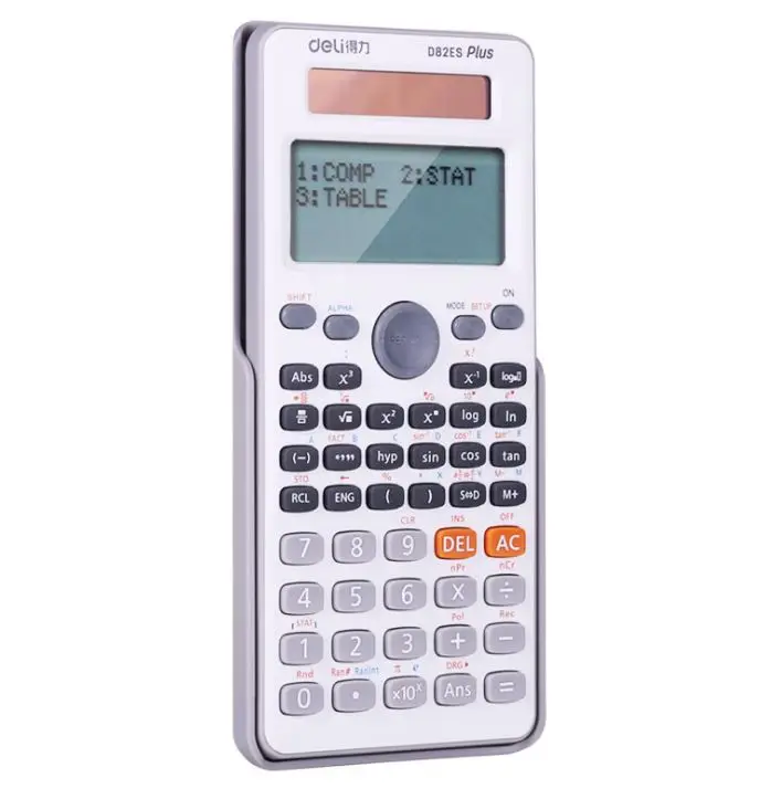 حقيقية سطح المكتب المزدوج الطاقة 252 أنواع وظيفة العلمية حاسبة الشمسية + بطارية الطاقة 12 الرقمية 2-خط LCD عرض