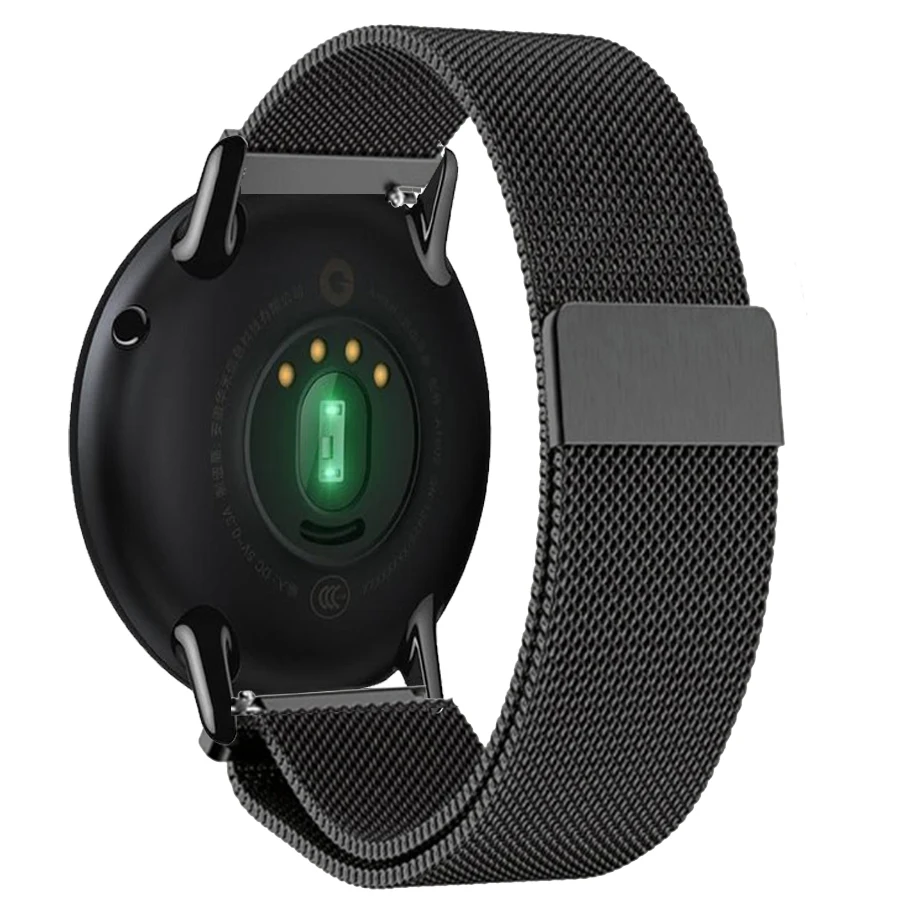 22 мм металлический ремешок для Xiaomi Huami Amazfit Pace/Stratos 2 2S Миланский Браслет из нержавеющей стали для huawei GT Magic Watch Band