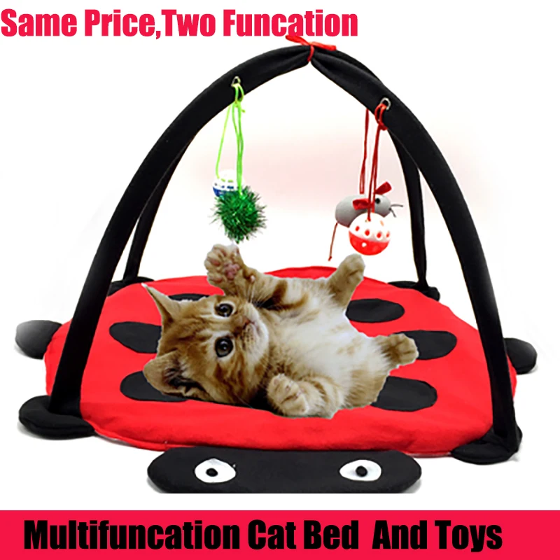 Игрушки для домашних животных, кровати для кошек, подвижная игровая кровать, игрушки для кошек, коврик для кровати, одеяло, мебель для домашних животных, игрушки для кошек