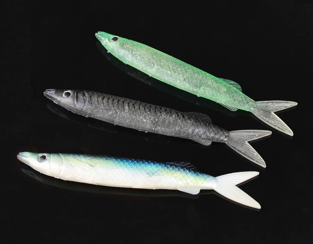 Spinpoler 1pc 22cm50g Pesca Black Back Fish Baits Bass Salt Water Soft Plastic Silicone Lures Fishing Tackle  (10)