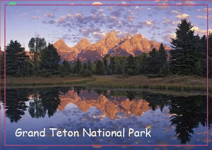 США дорожные магниты в подарок Grand Teton National Park Wyoming на холодильник 20551