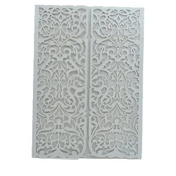 

hot sale laser cut customized romantic wedding invitation card for wedding favor supplier