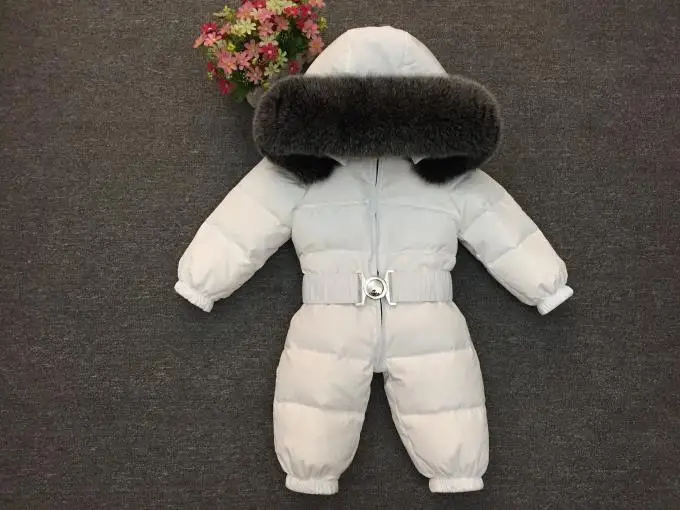 Детские комбинезоны для русской зимы-30 градусов, зимний толстый костюм для мальчиков, теплый зимний комбинезон для девочек, детский комбинезон, детская верхняя одежда, одежда для малышей