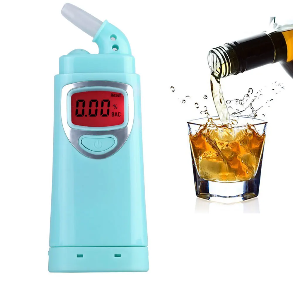 Professional Digital Breath Alcohol Tester LCD Display High Precision