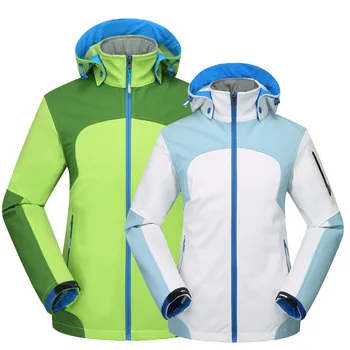 

Winter Women Soft shell Outdoor Jacket Waterproof Thermal Sports Skiing Hiking Trekking Jacket Windproof Fleece Women Jacket