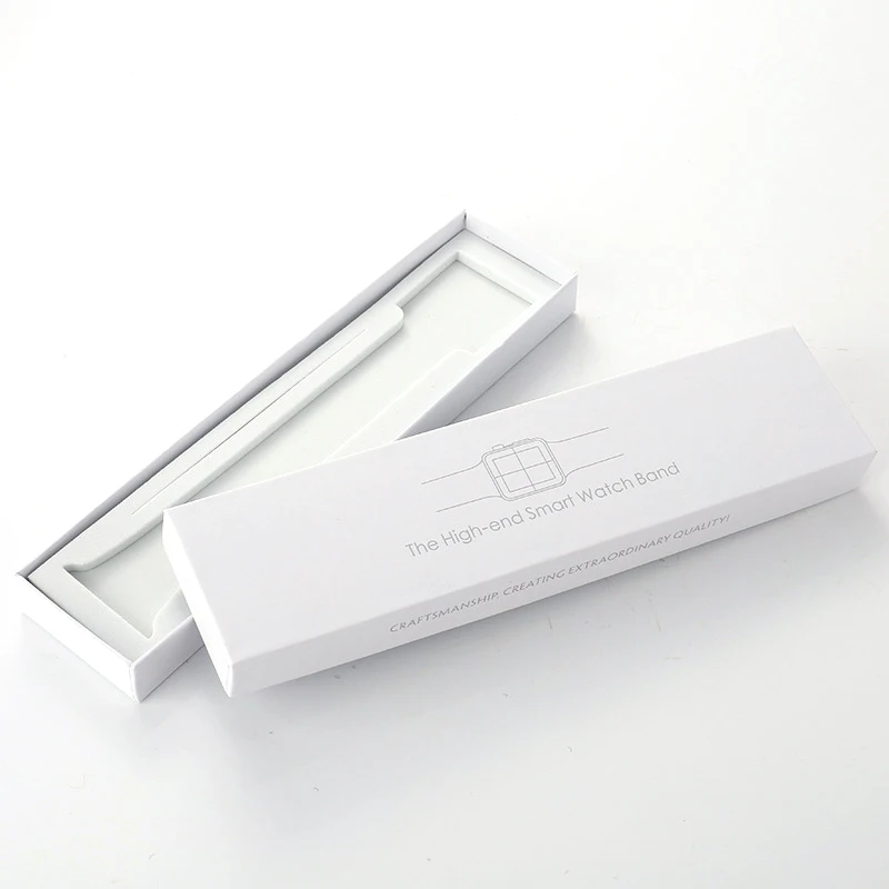 

5Pcs/Lot White Original Simple Style Papery Package Watchbands Boxes for Apple Watch Box Band 38mm 42mm strap Gift Boxes