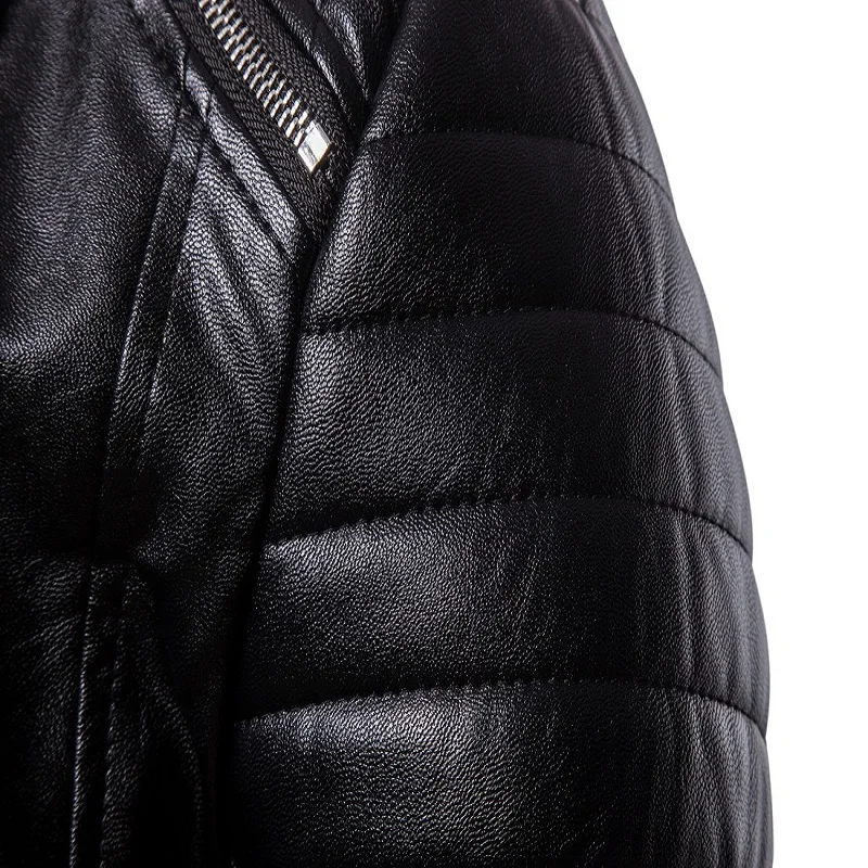 Brand men's clothing direct aowofs2018 men's classic diagonal pull leather high quality motorcycle leather jacket leather jacket