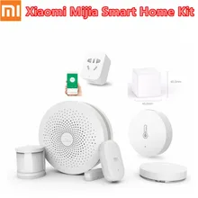 Xiaomi Mijia – Kit de maison intelligente, capteur de température et d'humidité sans fil, pour porte, fenêtre, prise Zigbee Gateway, application Mihome 