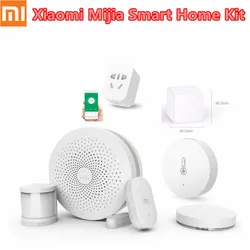 Xiaomi Mijia Smart Home Kit Human Body Door Window  Temperature Humidity Sensor Wireless Switch Zigbee Socket Gateway Mihome App