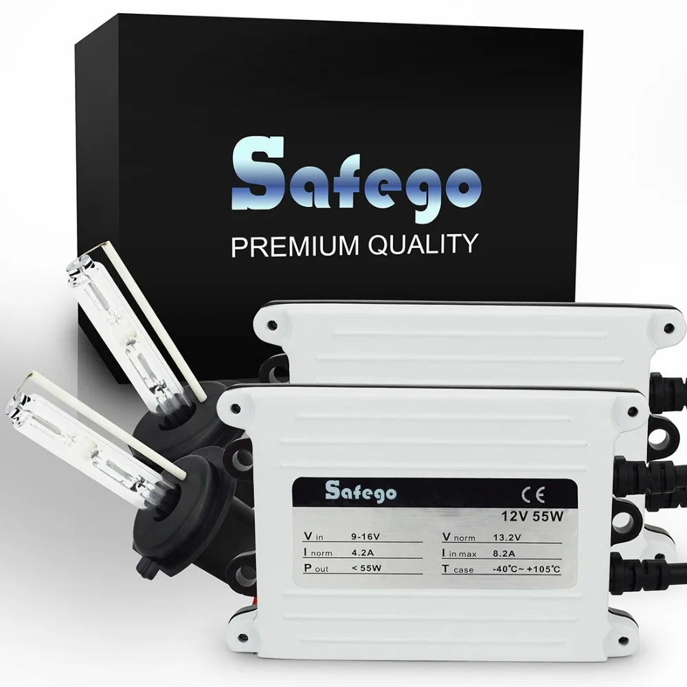 Safego H7 комплект для переоборудования ксенона HID 12V 55W AC 4300K 6000K 8000K 10000K 12000K HID ксеноновый комплект для автомобильные лампы для фар машины