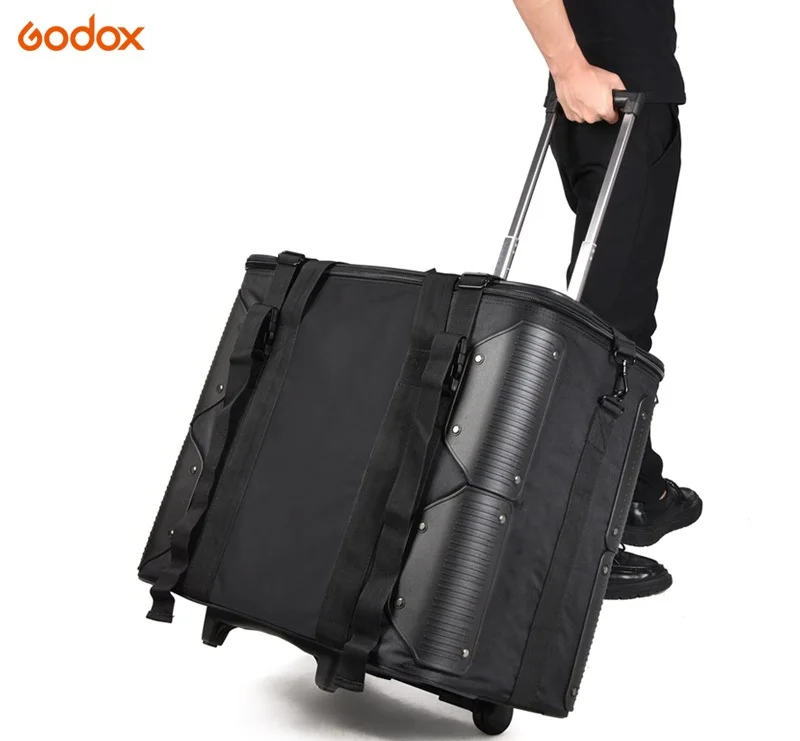 

Godox CB-10 Roller Bag for Video Studio LED Light , Outdoor Shooting Draw-Bar Box Stuido Flash Carry Case