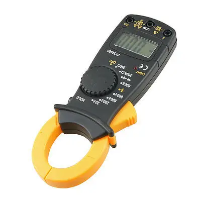 

DT3266F LCD Digital Multimeter Voltmeter Orange Black w 2 Test Leads