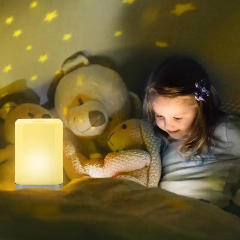 

USB Touch Alarm Clock Wake Up Light Nature Sunrise Simulation Night Lamp