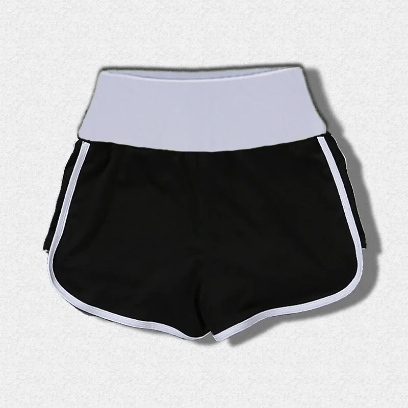 BLESSKISS High Waist Yoga Shorts For Women Fitness Clothing Summer Spandex Running Sports Shorts Gym Wear Slim Workout