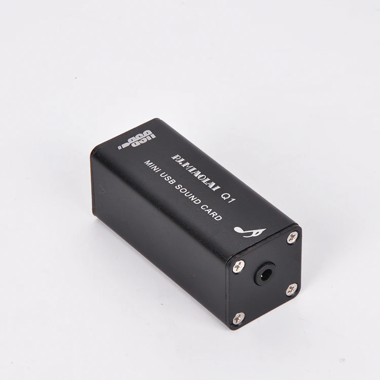 Q1 Мини HIFI USB DAC PCM2704 плата звуковой карты черный или серебристый | Инструменты