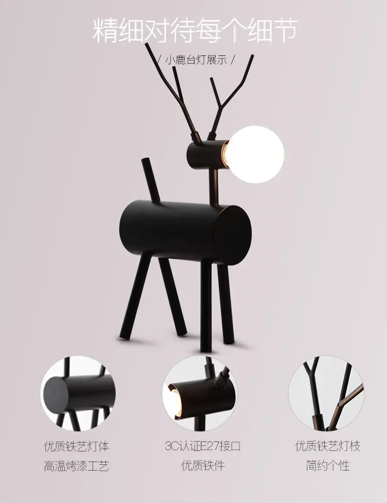 Candeeiro de Mesa para o Quarto Lâmpada de Cabeceira Candeeiro de Mesa Designer Criativo Sala Estar Crianças Quarto Decoração Interior Casa Amizade Cão 8 Cheap Luminárias de mesa